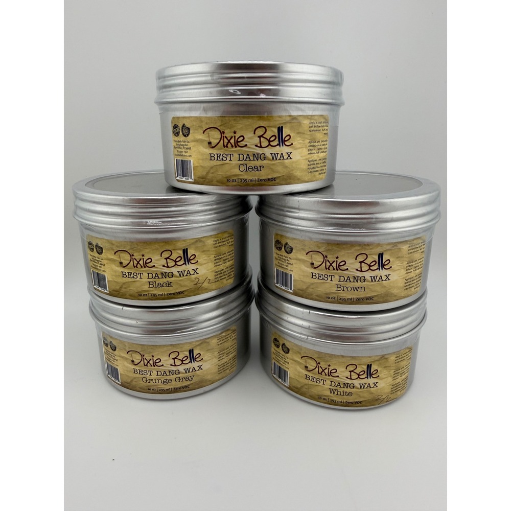 Dixie Belle Best Dang Wax 10oz Choose 1: Clear Black Brown Grunge Gray White